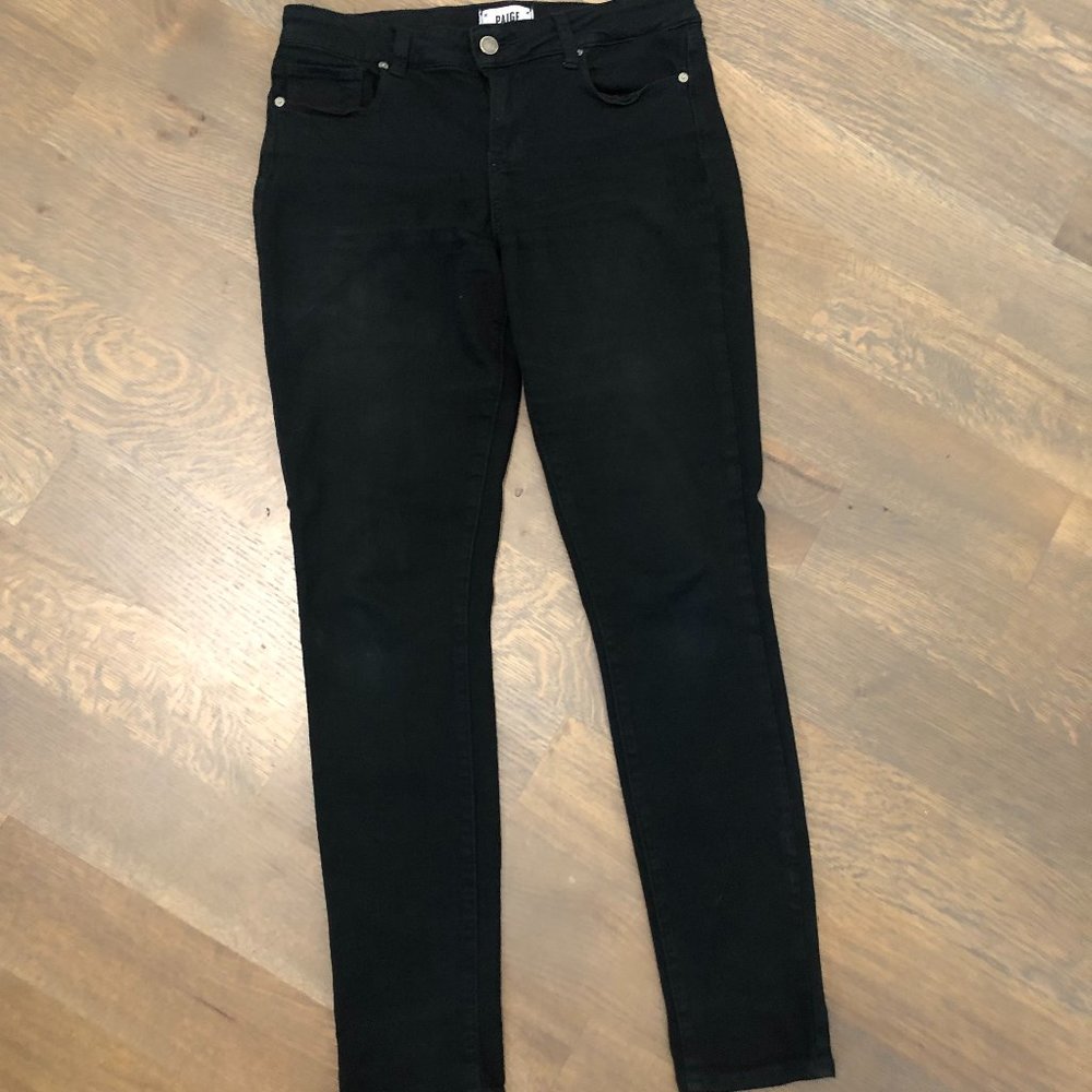 Paige Verdugo Ultra Skinny Jeans - Black Size 29